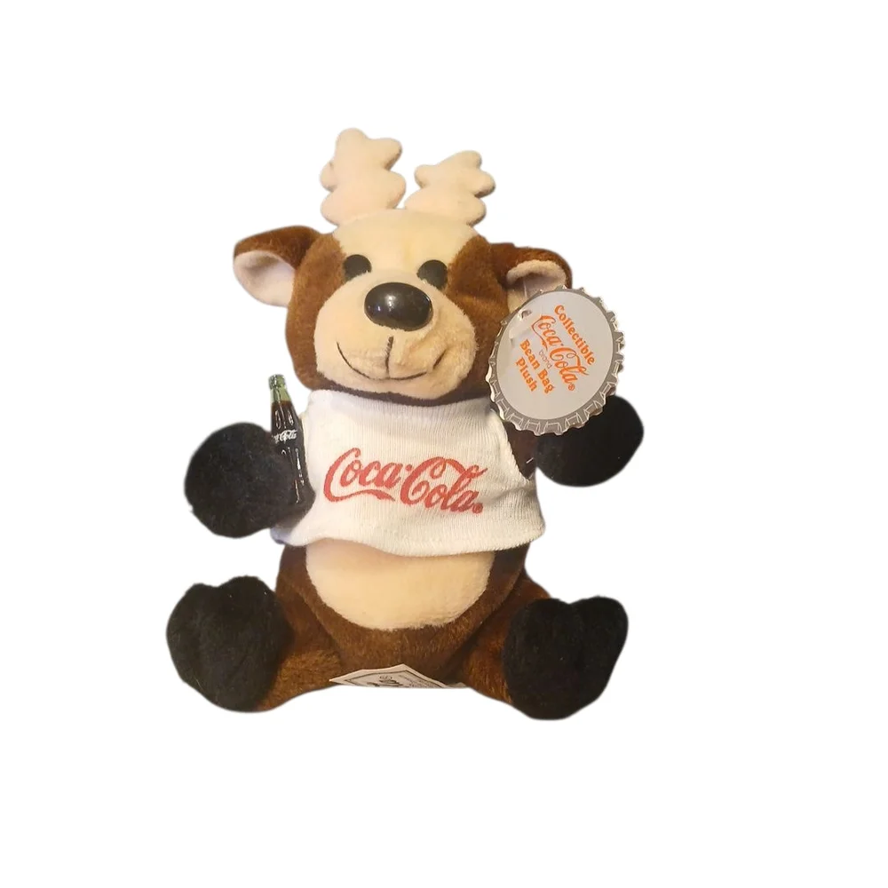 Coca-Cola Plush Reindeer with Bottle
